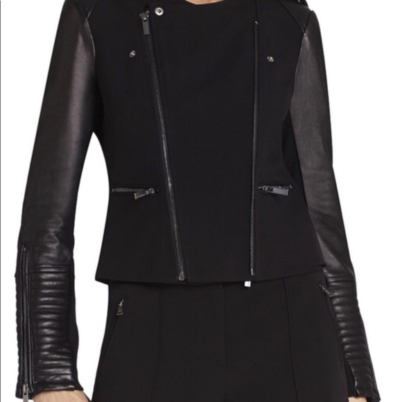 BCBG Ladies Jacket with leather accents - Picture 4 of 14